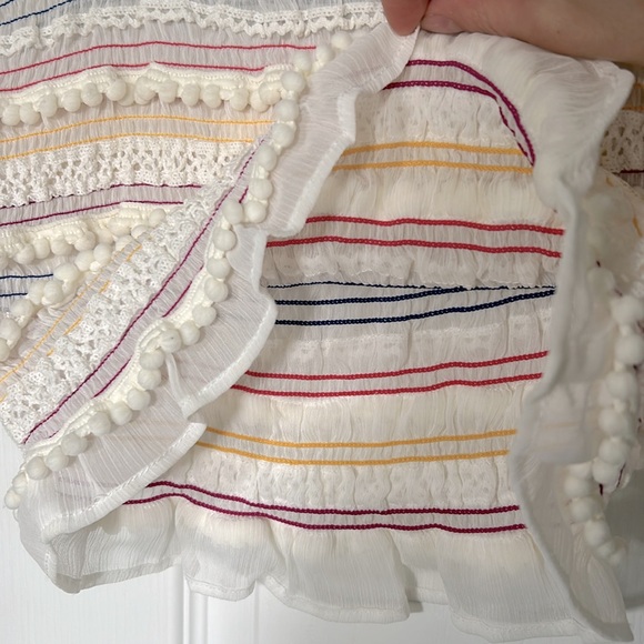 Rainbow stripped beaded tube top - Picture 5 of 9